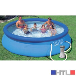 Intex PISCINA TONDA EASY SET AUTOPORTANTE CON POMPA FILTRO  Ø cm. 366x76 h