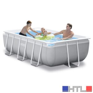 Intex PISCINA RETTANGOLARE FRAME PRISMA  cm. 400x200x100 h