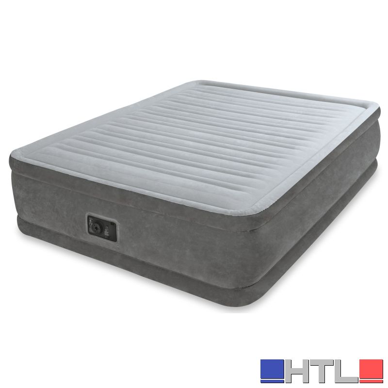 Intex MATERASSO GONFIABILE DURA-BEAM PLUS CON POMPA Matrimoniale cm.152x203x46h