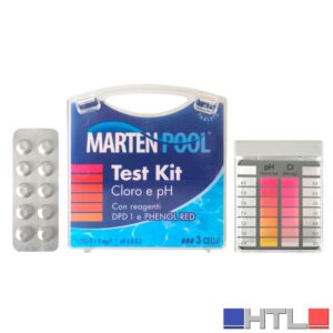 KIT TEST CLORO E PH con reagenti in pastiglie