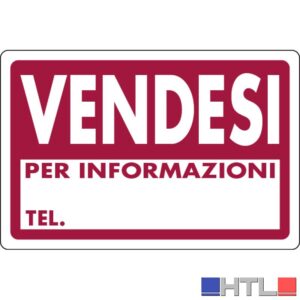 CARTELLO SEGNALETICO VENDESI  cm. 30x20 (confezione da 10)
