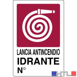 CARTELLO SEGNALETICO IDRANTE  cm. 20x30 (confezione da 10)