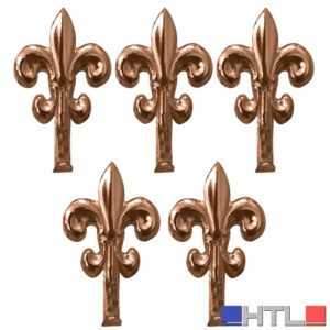 GANCETTO PER QUADRI GIGLIO 5 PZ.    mm. 32 - Bronzato (confezione da 20)