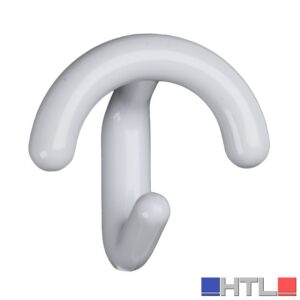 APPENDIABITO CON 1/2 POMOLO 1 Posto Bianco (confezione da 12)