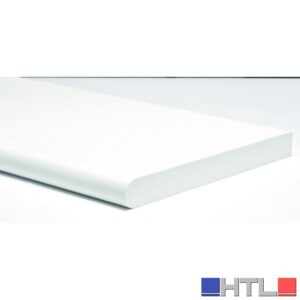 MENSOLA MURALE STONDATA Col. Bianco cm. 40x20x1,8