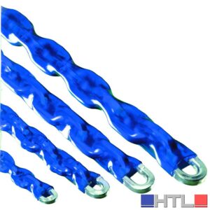 CATENA ANTIFURTO QUADRA RIVESTITA IN PLASTICA Ø mm. 6 - cm.  80