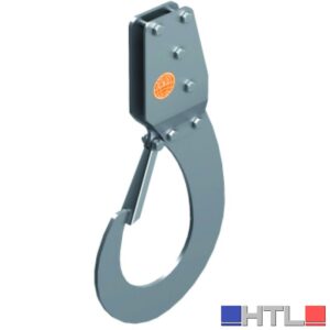 C.S.C. GANCIO DI SOLLEVAMENTO AUTOBLOCCANTE PER PONTEGGIATORI portata kg. 50 cm. 23,5x44,1