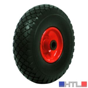 Utilia RUOTA PIENA PER CARRELLI PORTASACCHI cerchione acciaio Ø mm.260