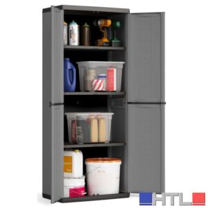 Keter ARMADIO TUTTOPIANI JOLLY cm. 68x39x166 h col. Grigio