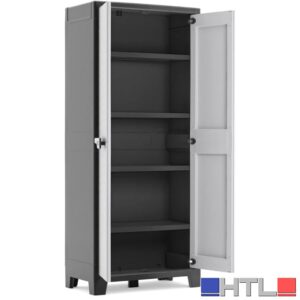 Keter ARMADIO TUTTOPIANI TITAN XL cm. 80x44x182 h col. Antracite/Grigio