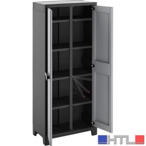 Keter ARMADIO PORTASCOPE TITAN XL cm. 80x44x182 h col. Antracite/Grigio