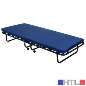 LETTO PIEGHEVOLE CON MATERASSO cm. 80x190 col. Nero