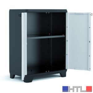 Keter ARMADIO BASSO LINEAR cm. 68x39x90 h col. Grigio/Nero