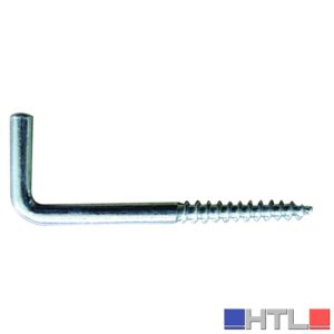 Utilia RAMPINO A VITE In ferro zincato mm. 21x80 (confezione da 2)
