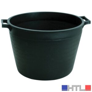 ICS MASTELLOTTO PER EDILIZIA Lt. 25 Ø cm. 40x30 h - Nero