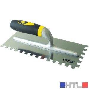 Utilia FRATTAZZO DENTATO A DESTRA MOD. USA cm. 12x28 Dentatura mm. 5x7 (confezione da 5)