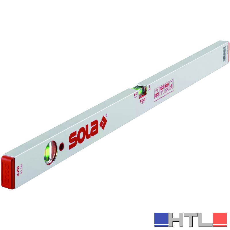 Sola LIVELLA AZB 40 2 BOLLE IN ALLUMINIO col. Grigio cm. 40