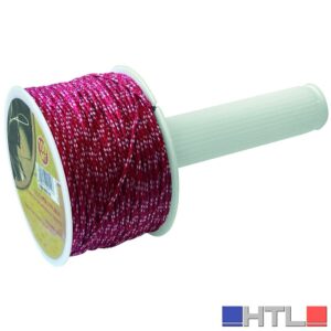 FILO PER EDILIZIA LENZA PER MURATORE CON MANICO GIREVOLE mt. 100 col. Rosso/Bianco (confezione da 15)