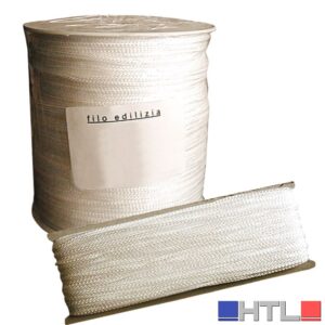 FILO PER EDILIZIA LENZA PER MURATORE STABILIZZATO AI RAGGI UV col. bianco  mt. 50 (confezione da 24)