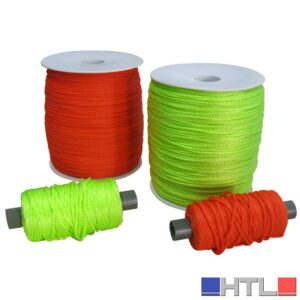 FILO PER EDILIZIA LENZA PER MURATORE STABILIZZATO AI RAGGI UV col. Arancio alta visibilità  mt. 50 (confezione da 24)