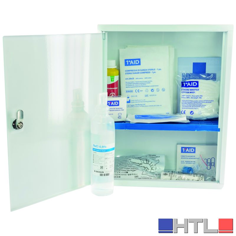ARMADIETTO PENSILE PRONTO SOCCORSO IN METALLO cm. 30x14x37 h - ALLEG.2