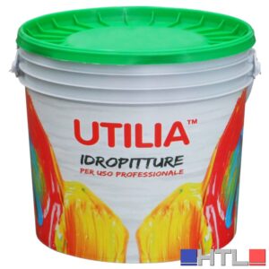 Utilia IDROPITTURA AL QUARZO LISCIO col. Bianco lt. 4