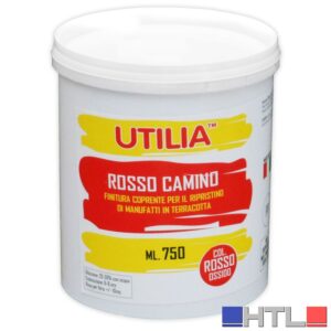 Utilia IDROPITTURA COTTO E MATTONI ROSSO CAMINO ml. 750 (confezione da 6)