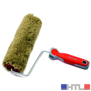 RULLO IN NYLON VERDE ANTISOLVENTE CON MANICO  mm.200