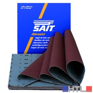 Sait FOGLIO DI TELA ABRASIVA S-SAITEX DA-F mm. 230x280  grana 40 (25 fogli)