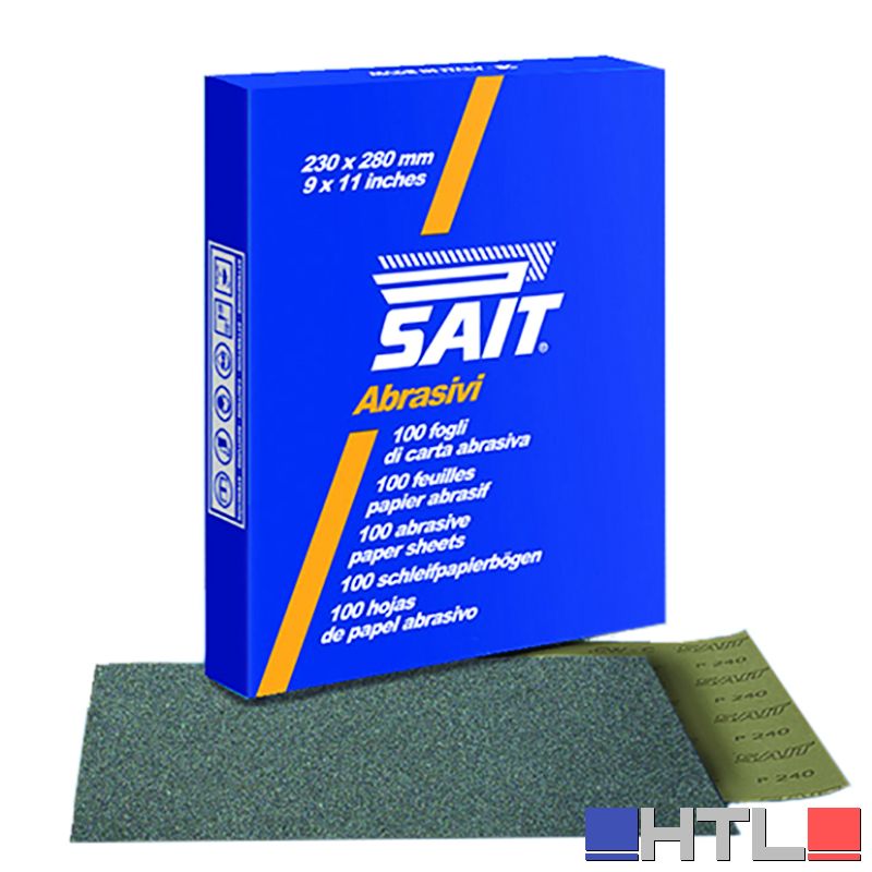 Sait CARTA ABRASIVA S-SAITAC CW-C mm. 230x280 grana 1.200 (25 fogli)