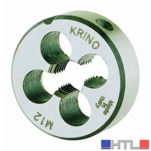 Krino FILIERA TONDA  mm. 8x1,25 - Ø x spessore mm. 25,4x9 (confezione da 5)