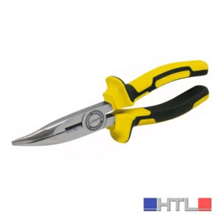 Utilia PINZA A BECCHI 1/2 TONDI PIEGATI PROFESSIONALE  mm. 160 (confezione da 6)