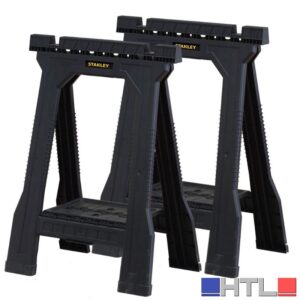 Stanley COPPIA DI CAVALLETTI PIEGHEVOLI JUNIOR cm. 57x13x82 h