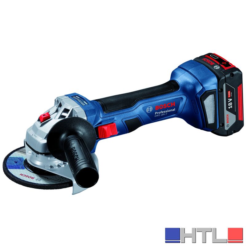 Bosch SMERIGLIATRICE ANGOLARE GWS 18V-7 2 BATT.4,0 AH