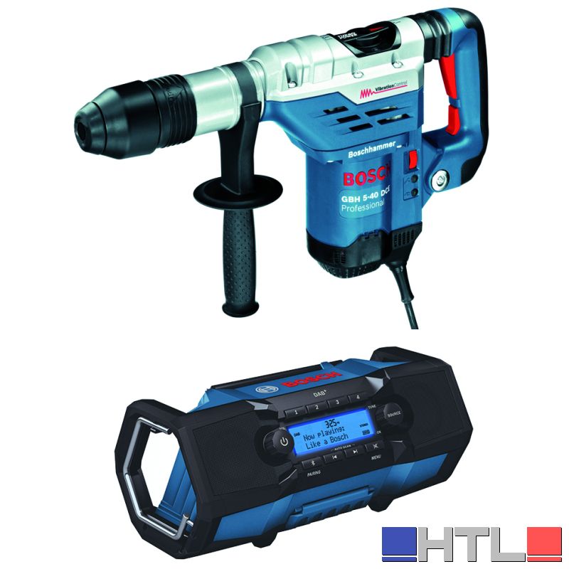 Bosch MARTELLO PERFORATORE GBH 5-40 DCE 1.150 W + RADIO GPB 18V-2 SC