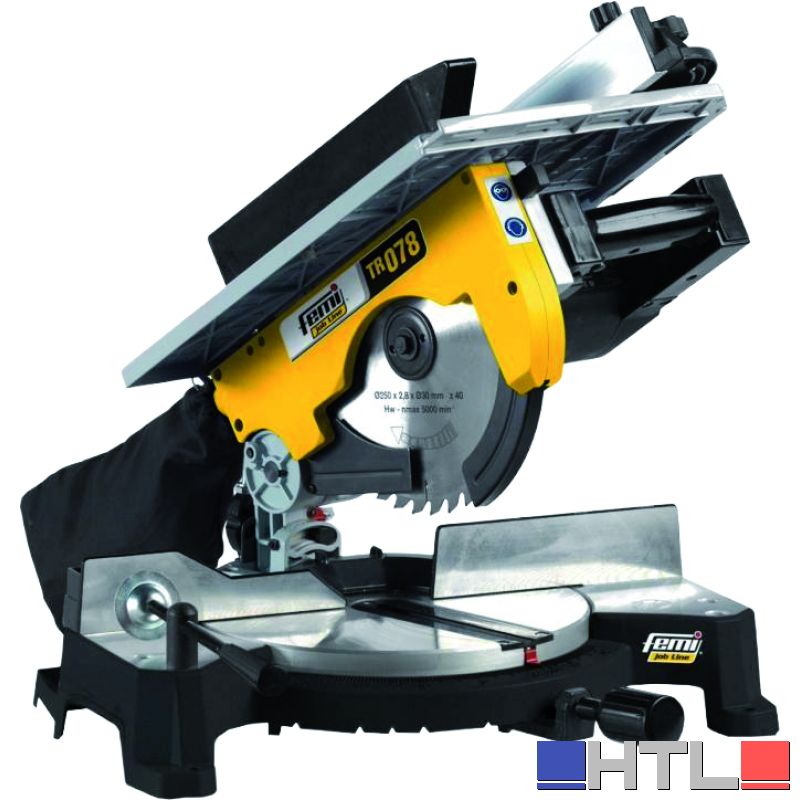 Femi TRONCATRICE PER LEGNO CON PIANETTO SUPERIORE ''TR078'' 1800 W ø 250 mm