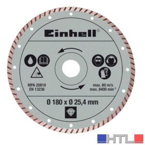 Einhell DISCO DIAMANTATO PER TAGLIAPIASTRELLE  mm. 180x25,4x2,2