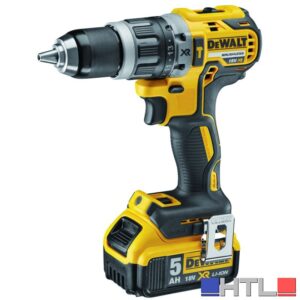 DeWalt TRAPANO AVVITATORE CON PERCUSSIONE BRUSHLESS 18V DCD796P2-QW 2 batterie 5,0 Ah
