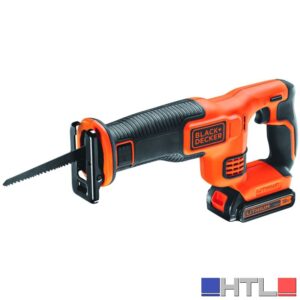 Black+Decker SEGA UNIVERSALE A GATTUCCIO A BATTERIA BDCR18-QW 18V 1 batteria 1,5 Ah