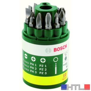 Bosch ASSORTIMENTO BIT DI AVVITAMENTO (PH + PZ+ TAGLIO) 10 pezzi