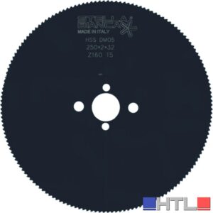 Stella Bianca DISCO HSS T4-PROFILATO per taglio ferro Ø mm. 225 Spess. 1,9 mm.