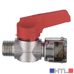 RUBINETTO DI LINEA CON DADO PER COMPRESSORI  1/8M (confezione da 5)