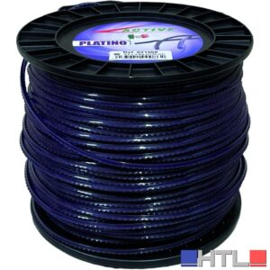 Active FILO SEGHETTATO PER DECESPUGLIATORE PLATINO Col. Viola mm. 4,0x120 mt.( kg.2)