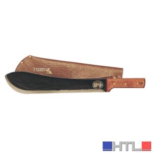 Angelo B. MACHETE CON FODERO IN CUOIO cm. 35