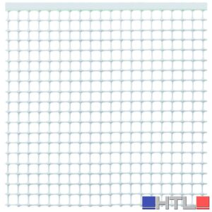 Tenax RETE IN PLASTICA QUADRA X BALCONI maglia  mm. 10x10 rotolo mt. 5 H. cm. 100 - Bianco (6 rotoli)