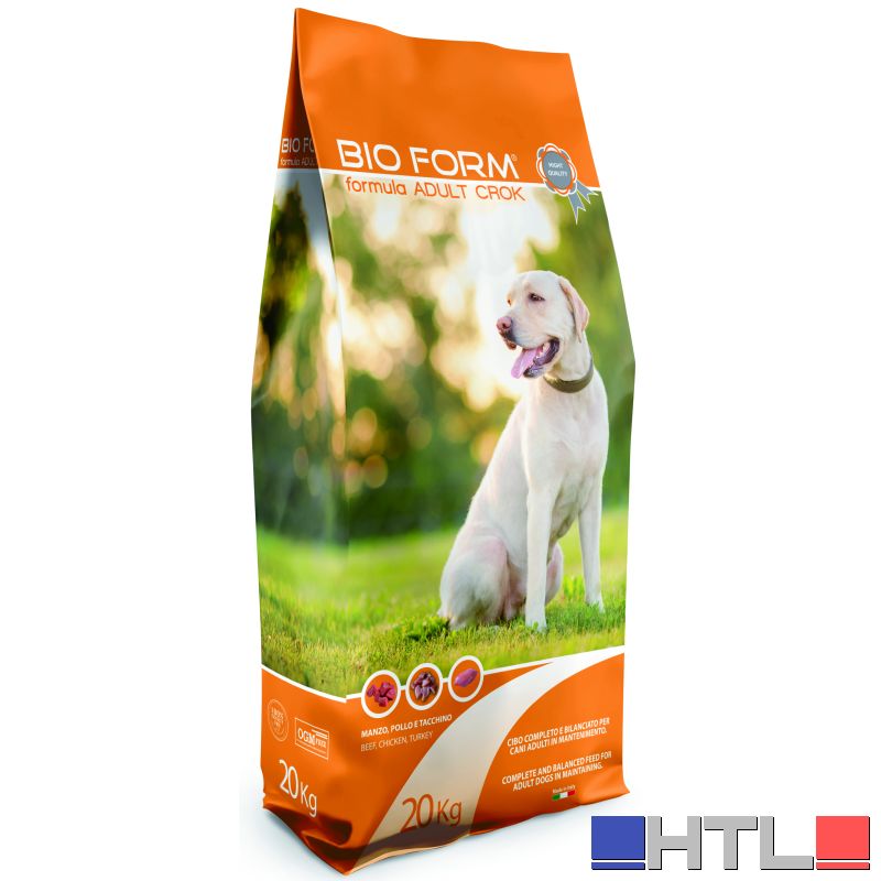Bio Form CROCCHETTE PER CANI ADULTI DOG ADULT CROK Proteine/Grassi 24-10% - sacco kg. 20