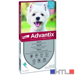 Elanco ANTIPARASSITARIO ADVANTIX (4 pipette) per cani  4÷10 kg.
