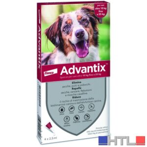Elanco ANTIPARASSITARIO ADVANTIX (4 pipette) per cani 10÷25 kg.
