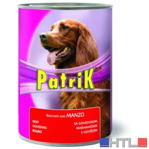 Morando BOCCONI PER CANI ''PATRIK'' gusto manzo - gr.  405 (confezione da 24)