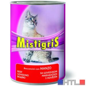 Morando BOCCONI PER GATTI ''MISTIGRIS'' gusto manzo - gr.  405 (confezione da 24)